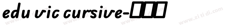edu vic cursive字体转换